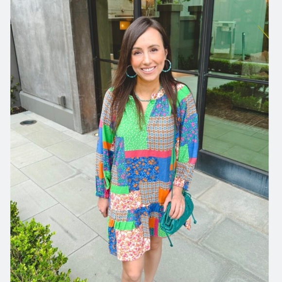 Fate All In Good Time Patchwork Dress - Picture 7 of 8